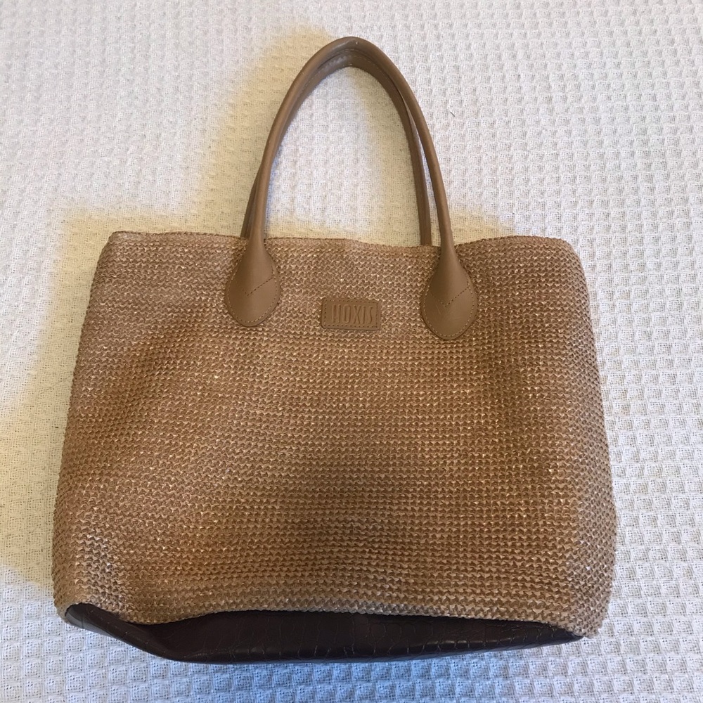 Hoxis Straw Beach Tote Bag